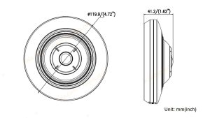 دوربین مداربسته فیش آی 5 مگاپیکسل تحت شبکه هایک ویژن مدل DS-2CD2955FWD-IS - 5 پیشگامان