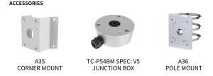 دوربین مدار بسته تیاندی مدل TC‐C34WP Spec:w/E/Y/M/4mm/v4.0 - 4 پیشگامان